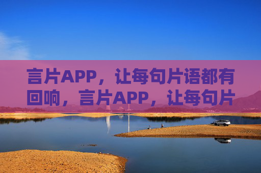 言片APP，让每句片语都有回响，言片APP，让每句片语都有回响