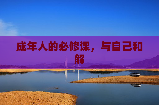 成年人的必修课，与自己和解