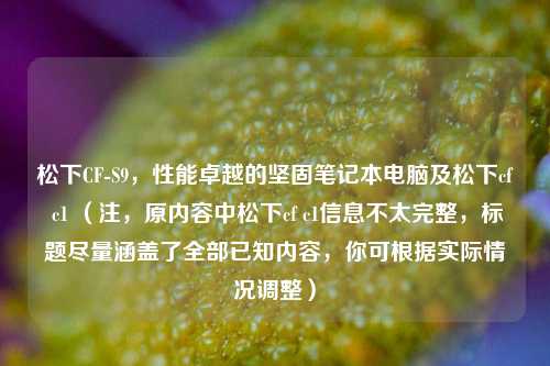 松下CF-S9,性能卓越的坚固笔记本电脑及松下cf c1 (注,原内容中松下cf c1信息不太完整,标题尽量涵盖了全部已知内容,你可根据实际情况调整)