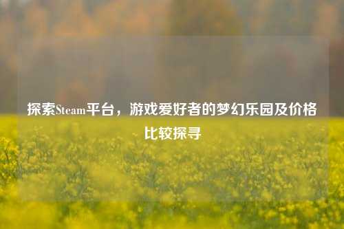 探索Steam平台,游戏爱好者的梦幻乐园及价格比较探寻