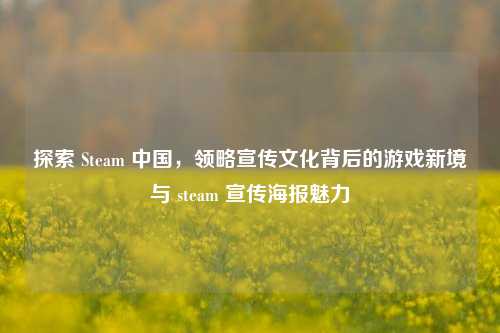 探索 Steam 中国,领略宣传文化背后的游戏新境与 steam 宣传海报魅力