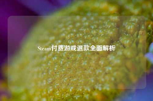 Steam付费游戏退款全面解析