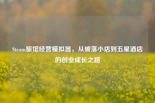 Steam旅馆经营模拟器,从破落小店到五星酒店的创业成长之路