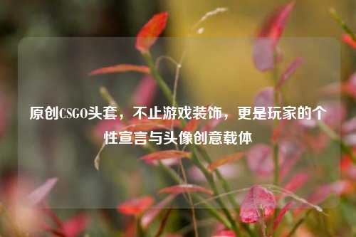 原创CSGO头套,不止游戏装饰,更是玩家的个性宣言与头像创意载体