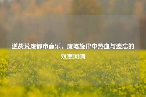逆战荒废都市音乐,废墟旋律中热血与遗忘的双重回响