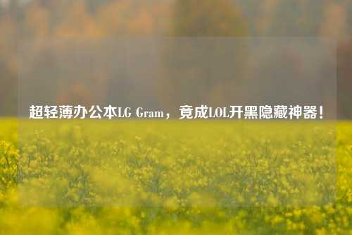 超轻薄办公本LG Gram,竟成LOL开黑隐藏神器!