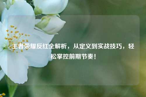 王者荣耀反红全解析,从定义到实战技巧,轻松掌控前期节奏!