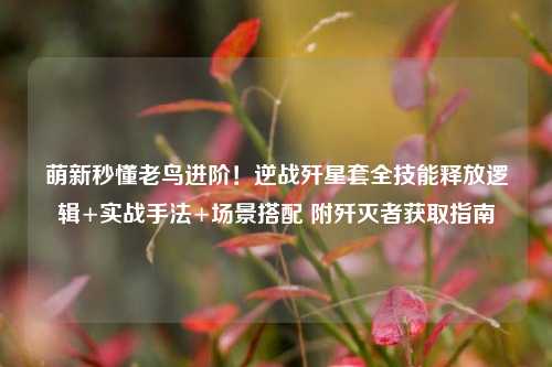 萌新秒懂老鸟进阶!逆战歼星套全技能释放逻辑+实战手法+场景搭配 附歼灭者获取指南