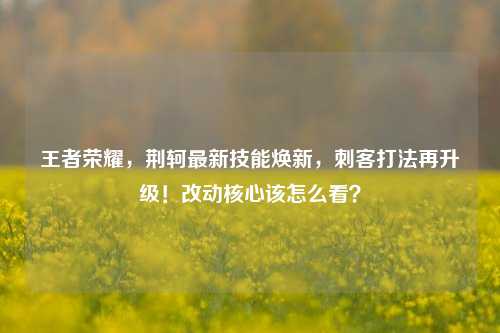王者荣耀,荆轲最新技能焕新,刺客打法再升级!改动核心该怎么看?