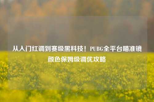 从入门红调到赛级黑科技!PUBG全平台瞄准镜颜色保姆级调优攻略