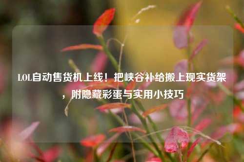 LOL自动售货机上线!把峡谷补给搬上现实货架,附隐藏彩蛋与实用小技巧