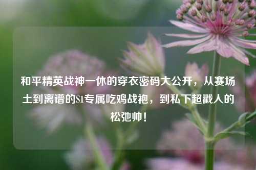 和平精英战神一休的穿衣密码大公开,从赛场土到离谱的S1专属吃鸡战袍,到私下超戳人的松弛帅!