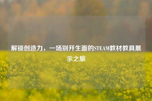 解锁创造力,一场别开生面的STEAM教材教具展示之旅
