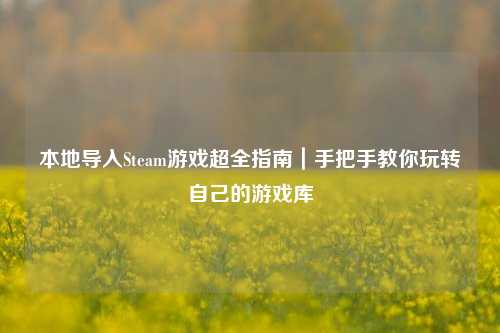 本地导入Steam游戏超全指南|手把手教你玩转自己的游戏库