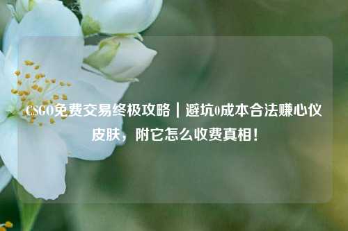 CSGO免费交易终极攻略|避坑0成本合法赚心仪皮肤,附它怎么收费真相!