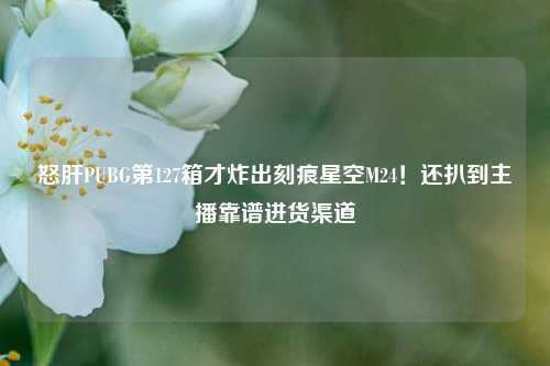 怒肝PUBG第127箱才炸出刻痕星空M24!还扒到主播靠谱进货渠道