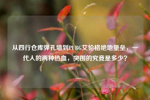 从四行仓库弹孔墙到PUBG艾伦格绝地堡垒,一代人的两种热血,突围的究竟是多少?