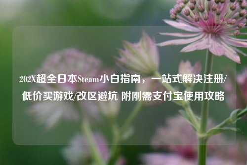 202X超全日本Steam小白指南，一站式解决注册/低价买游戏/改区避坑 附刚需支付宝使用攻略