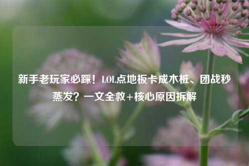 新手老玩家必踩!LOL点地板卡成木桩、团战秒蒸发?一文全救+核心原因拆解