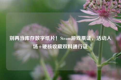 别再当库存数字纸片!Steam游戏票证,活动入场+硬核收藏双料通行证