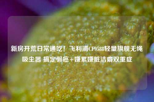 新房开荒日常通吃!飞利浦CF9588轻量旗舰无绳吸尘器 搞定懒癌+嫌累嫌脏洁癖双重症