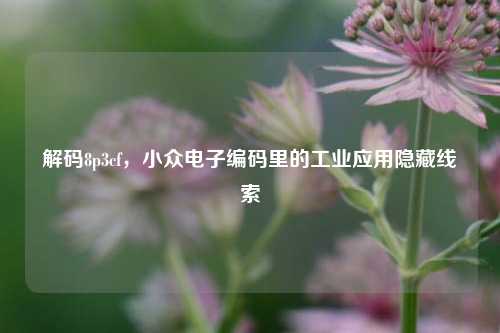 解码8p3cf,小众电子编码里的工业应用隐藏线索