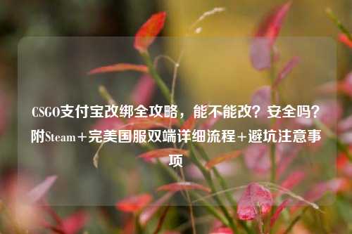 CSGO支付宝改绑全攻略,能不能改?安全吗?附Steam+完美国服双端详细流程+避坑注意事项