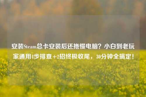 安装Steam总卡安装后还拖慢电脑?小白到老玩家通用4步排查+2招终极收尾,30分钟全搞定!
