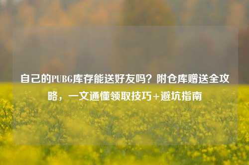 自己的PUBG库存能送好友吗?附仓库赠送全攻略,一文通懂领取技巧+避坑指南
