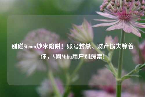 别碰Steam炒米陷阱!账号封禁、财产损失等着你,V圈Miku用户别踩雷!